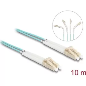   Delock Üvegszálas optikai kábel LC Duplex - LC Duplex egyszerű többszörös, OM3 hajlított, 10 m