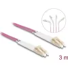 Delock Üvegszálas optikai kábel LC Duplex - LC Duplex egyszerű többszörös, OM4 hajlított, 3 m