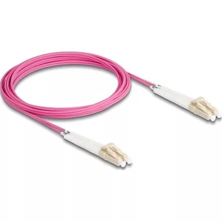 Delock Üvegszálas optikai kábel LC Duplex - LC Duplex egyszerű többszörös, OM4 hajlított, 3 m