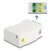 Delock Optikai szál csatlakoztató doboz DIN sínhez csatlakozó tartállyal és 4 x SC Simplex coupler-rel