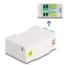 Delock Optikai szál csatlakoztató doboz DIN sínhez csatlakozó tartállyal és 4 xLC Duplex coupler-rel