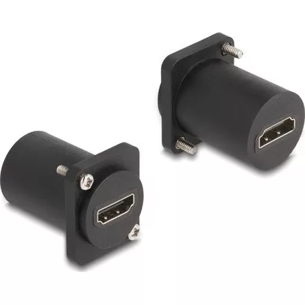 Delock D-típusú Modul HDMI 8K 60Hz anya   anya csavarokkal fekete