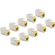 Delock Keystone Modul RJ45 anya - LSA Cat.6A eszközmentes sárga 10 db-os szett