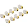 Delock Keystone Modul RJ45 anya - LSA Cat.6A eszközmentes sárga 10 db-os szett
