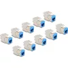 Delock Keystone Modul RJ45 anya - LSA Cat.6A eszközmentes kék 10 db-os szett