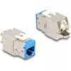 Delock Keystone Modul RJ45 anya - LSA Cat.6A eszközmentes kék 10 db-os szett