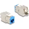 Delock Keystone Modul RJ45 anya - LSA Cat.6A eszközmentes kék 10 db-os szett