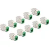 Delock Keystone Modul RJ45 anya - LSA Cat.6A eszközmentes zöld 10 db-os szett