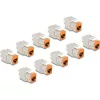 Delock Keystone Modul RJ45 anya - LSA Cat.6A eszközmentes narancssárga 10 db-os szett