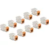 Delock Keystone Modul RJ45 anya - LSA Cat.6A eszközmentes narancssárga 10 db-os szett