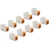 Delock Keystone Modul RJ45 anya - LSA Cat.6A eszközmentes narancssárga 10 db-os szett