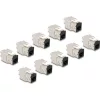 Delock Keystone Modul RJ45 anya - LSA Cat.6A eszközmentes fekete 10 db-os szett