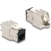 Delock Keystone Modul RJ45 anya - LSA Cat.6A eszközmentes fekete 10 db-os szett