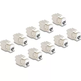   Delock Keystone Modul RJ45 anya - LSA Cat.6A eszközmentes fehér 10 db-os szett