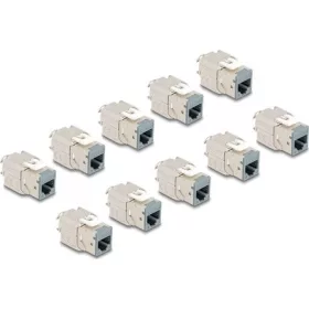   Delock Keystone Modul RJ45 anya - LSA Cat.6A eszközmentes szürke 10 db-os szett