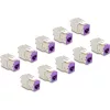 Delock Keystone Modul RJ45 anya - LSA Cat.6A eszközmentes ibolya 10 db-os szett