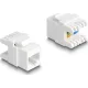 Delock Eszközmentes, borított Keystone modul RJ45 anya - LSA Cat.6A mini