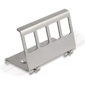 Delock Keystone fém rögzítőelem 4 porton DIN-sínhez