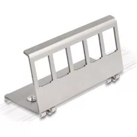 Delock Keystone fém rögzítőelem 5 porton DIN-sínhez