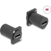 Delock D-típusú modul DisplayPort anya - anya 4K fekete