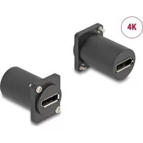 Delock D-típusú modul DisplayPort anya - anya 4K fekete