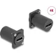Delock D-típusú modul DisplayPort anya - anya 4K fekete