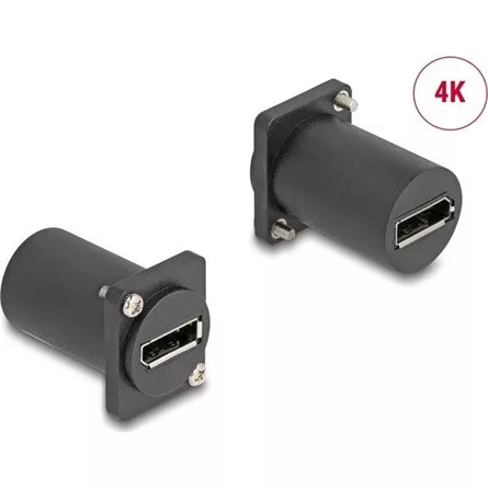 Delock D-típusú modul DisplayPort anya - anya 4K fekete