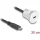 Delock USB 10 Gbps USB Type-C  beépített anya kábelcsatlakozóval 30 cm, alumínium