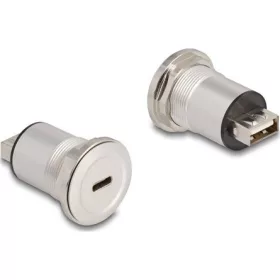   Delock USB 2.0 Type-C    A-típusú beépített anya alumínium