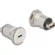 Delock USB 2.0 Type-C    A-típusú beépített anya alumínium