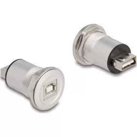   Delock USB 2.0 A-típusú   B-típusú beépített anya alumínium