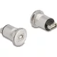 Delock USB 2.0 A-típusú   B-típusú beépített anya alumínium