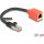 Delock RJ45 eszköz védő adapter Cat.6A S/FTP 20 cm (Elszakadás gátló adapter)