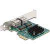 Delock 88205 1Gb/s PCIe x1 Dual RJ45 hálózati adapter BCM