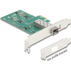   Delock 88216 100Mb/s PCIe x1 SFP hálózati adapter low profile Realtek RTL8105SE