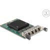 Delock OCP 3.0 kártya - 4 x RJ45 Gigabit LAN