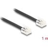 Delock Telefon kábel RJ11 apa - RJ11 apa fekete 1 m