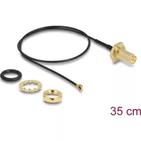   Delock RP-SMA -> MHF I M/M antenna kábel 0.35m fekete 1.13