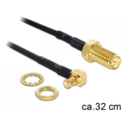 Delock ADA Delock 88472 MMCX csatlakozódugó > RP-SMA jack 320mm adapter