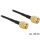 Delock RP-SMA F/F antenna kábel 0.3m fekete