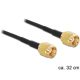 Delock RP-SMA F/F antenna kábel 0.3m fekete