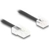 Delock Telefon csavart kábel RJ11 apa - RJ45 apa fekete színű 3 m