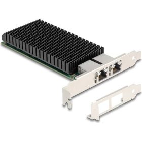   Delock 88522 10Gb/s PCIe x8 Dual RJ45 hálózati adapter low profile (X540)