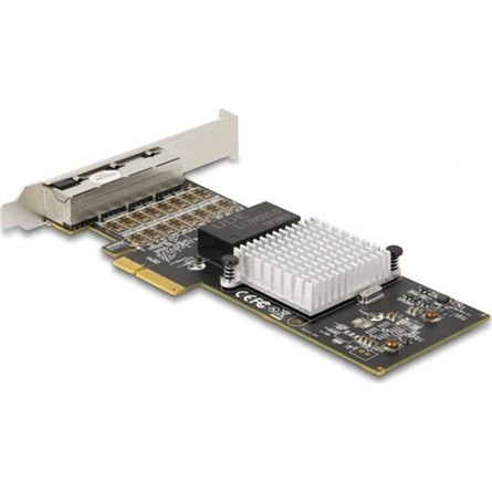 Delock i350 1Gb/s PCIe x4 Quad RJ45 hálózati adapter low profile
