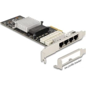   Delock 88610 1Gb/s PCIe x4 hálózati adapter low profile Intel i350