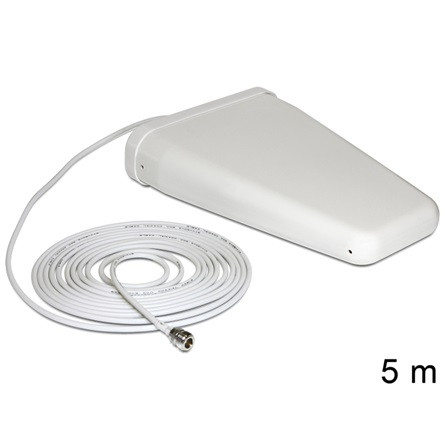 Delock LAN Delock 88808 LTE 20/1/3/7 sávos N jack 8 ~ 9 dBi irányított kültéri antenna - Fehér