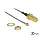 Delock LAN Delock 88816 SMA Jack Bulkhead > MHF/U.FL-LP-088 kompatibilis csatlakozó antenna kábel - 200mm