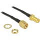 Delock KAB Delock 88876 RP-SMA Plug > RP-SMA Jack antenna kábel - 2m