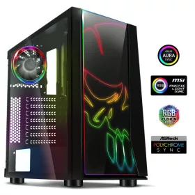   Spirit of Gamer Számítógépház - GHOST ONE RGB (fekete, ablak