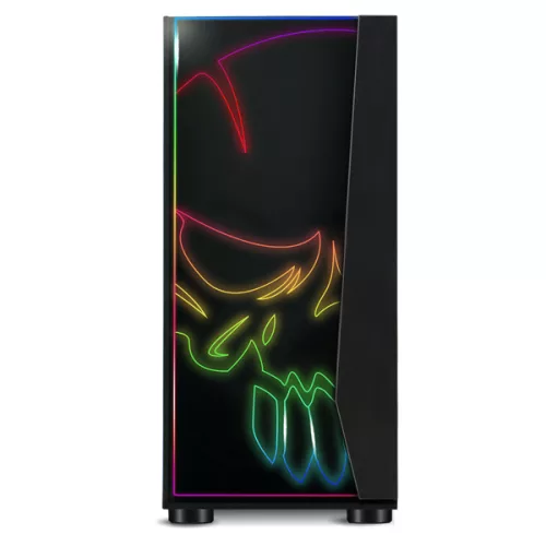 Spirit of Gamer Számítógépház - GHOST ONE RGB (fekete, ablak